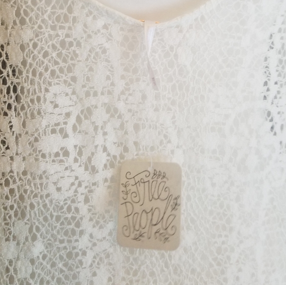 NWT Free People Ivory Mini Dress - Picture 3 of 6